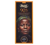 Zaini Tavoletta Cioccolato Fondente Barra de Chocolate Extra Oscuro Chocolate Oscuro 90% Cacao 75g