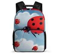 Zaino Ladybug And Cloud, leggero, casual, da lavoro, da lavoro, dal design classico e resistente, per l'uso quotidiano.