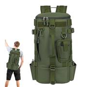 Zaino - Zaino da pescaa con portacanna - Zainos impermeabile per esche, ideal para escursioni, viaggi in moto, gite in kayak, picnic spiaggia, campeggio Sacca Impermeabile Escursioni Spiaggia, verde