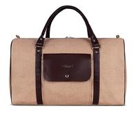 ZAINTO 35 litros unisex de cuero estructurado elegantes bolsas de cabina para viajes aéreos 7 kg últimas bolsas de viaje de cuero estructurado para hombre y mujer, beige, Clásico