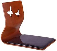 Zaisu - Silla de suelo japonesa plegable, cómodo asiento de madera para sala de estar, oficina y meditación, diseño que ahorra espacio, soporte ergonómico, perfecto para uso en interiores