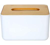 zaizai Caja De Toalla De Papel Moderna Servilletero Servilletero De Papel con Cubierta De Bambú, Servilletero Cuadrado Natural