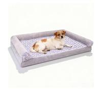 ZaiZaiSMao Cama Ortopedica para Perros Grandes Espuma De Caja De Huevos, Cama Viscoelastica para Perros Lavable a Máquina Fondo Antideslizante, Cama Perro Mediano,L（75 * 50 * 15cm）
