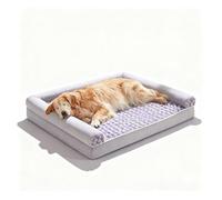 ZaiZaiSMao Cama para Perros Grandes con Espuma Viscoelástica, Camas Perros Grandes Desenfundable y Lavable, Fondo Antideslizante, Camas para Perros,XL（105 * 75 * 20cm）