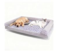 ZaiZaiSMao Cama para Perros Grandes Espuma De Caja De Huevos, Colchon Perro Desenfundable y Lavable, Fondo Antideslizante, Cama para Perros,XXL（120 * 90 * 20cm）