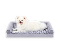 ZaiZaiSMao Cama para Perros Grandes Espuma De Caja De Huevos, Colchon Perro Desenfundable y Lavable, Fondo Antideslizante, Cama para Perros,L（75 * 50 * 15cm）