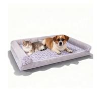 ZaiZaiSMao Camas Perros Grandes con Espuma Viscoelástica, Cama Perro Desenfundable y Lavable, Fondo Antideslizante, Camas Perros Grandes,L（75 * 50 * 15cm）