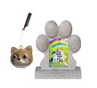 ZaiZaiSMao Lápidas para Perros con Llavero Recolector De Pelo De Perro, Lápidas Conmemorativas para Gatos con Marco de Fotos, Recolección de Pelo para Recordar La Muerte De Un Perro
