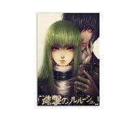 ZAJSGPUR Code Geass Zero C.C. Póster decorativo en lienzo para decoración de pared, decoración moderna de dormitorio, 20 x 30 cm, estilo sin marco