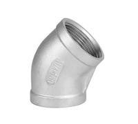 ZAJYZZF 1PCS 3/8" 1/2" 1/4" Elbow 90 Degree Angled F/F Stainless Steel SS304 Female* Female Threaded Pipe Fittings Reducer Plumbing Connection(45-F,3/8 Inch)