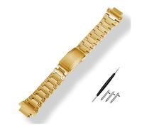 ZAJYZZF Correa de Acero Inoxidable for GW-M5610, DW5600, GW-5000, G-5600, GA2100, GM5600, GM2100. Macizo(Gold,5610 Series)