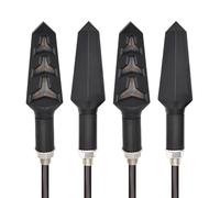 ZAJYZZF Intermitentes de Motocicleta compatibles con NC700, NC750D, CB1300, CB400, CB650, CB500X, CRF1000 y CB1000RR. Luz Intermitente Flujo Agua(2 Pairs)