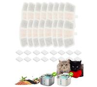 ZaKaBox 16 + 16 filtros para fuente de gato compatible con fuentes Oneisall PW04 de 3,5 L, 4 filtros para fuentes y 4 esponjas prefiltradas
