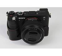 Zakao - Funda de piel sintética para Sony Alpha A7C (negra)
