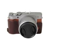 Zakao - Funda para cámara de fotos X-A5, de piel auténtica auténtica con apertura inferior, funda para cámara con correa de mano, funda protectora para Fujifilm Fuji X-A5 XA5 (café)
