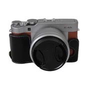Zakao - Funda para cámara de fotos X-A5, de piel auténtica auténtica con apertura inferior, funda para cámara con correa de mano, funda protectora para Fujifilm Fuji X-A5 XA5 (negro)
