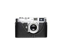 Zakao - Funda para cámara de película Leica M6, hecha a mano, piel auténtica, con correa de mano, color negro