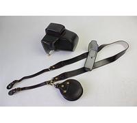 Zakao - Funda para cámara X-E3 de piel sintética con apertura inferior y funda protectora para cámara Fujifilm Fuji X-E3 XE3 de 23 mm con correa para el hombro y mini bolsa (negro)