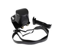 Zakao - Funda protectora para cámara M6 Mark II, de piel sintética, con diseño de trípode, compatible con lentes Canon Eos M6 Mark II de 15 a 45 mm con correa para el cuello de hombro (negro)