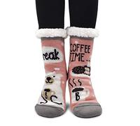 ZAKASA Calcetines Antideslizante Zapatillas Mujer: Calcetines Invierno Abrigados de Navidad Grueso Térmicos