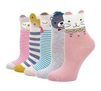 ZAKASA Calcetines para Bebé Niños Niñas Infantil Recién Nacido tallas 20-34 - 2-11 años Calcetines cortos 5 Pares