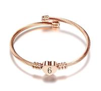 ZakiaHo 12, 13, 16, 18, 21, 30, 40, 50, 60, 70, regalos de cumpleaños para mujeres, joyería ajustable delicada con corazón de amor, chapado en oro rosa, Acero inoxidable, No es una piedra preciosa