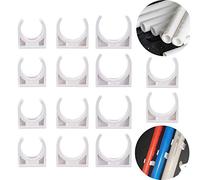 Zaky 50 abrazaderas de PVC de 32 mm, 25 mm, 20 mm de diámetro interior