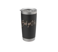 Zakynthos Grecia Diseño elegante vintage Vaso térmico de acero inoxidable de doble pared