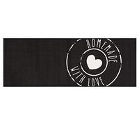 ZALA Living Diseño Camino de Cocina Home Made with Love Negro, 67 x 180 cm