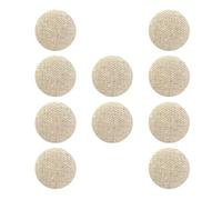 zalati 10 botones de tela redondos recubiertos de color beige de 2 cm para manualidades, decoración, álbumes de recortes, costura, fabricación de tarjetas y otros proyectos artísticos y creativos