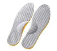 zalati 2 pares de plantillas ortopédicas 4 en 1 unisex, correctoras de postura elásticas de terciopelo PU, soporte para arco de pies planos, sobrepronación y supinación.