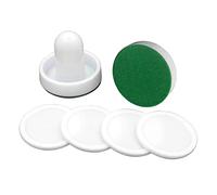 zalati Air Hockey Paddles and Pucks, tamaño pequeño para niños, Great Goal Handles Pushers Accesorios de Repuesto para mesas de Juego - Blanco