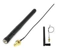 zalati Antena WiFi M.2 2 Piezas 2.4 GHz 5.8 GHz 3dBi MIMO RP-SMA Macho + 2 Cables NGFF IPEX4 a RP-SMA de 15 cm para Tarjeta de Red inalámbrica M.2 NGFF Intel Adaptador WiFi portátil