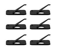 zalati Archery Rest 6pcs Soporte de Flecha Accesorio de plástico para Tiro Caza al Aire Libre - Negro