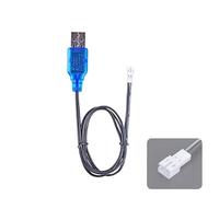 zalati Cable de carga USB - Solo para conector PH2.0-2P (hembra) - para minibaterías LiPo de 3.7 V y 400 mAh - No compatible con baterías grandes / Carrera / JST