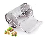 zalati Cesta de parrilla de hierro para hornear con cerca, para hornear secos, granos de café, nueces, horno, barbacoa, parrilla, kit de jaula de 14 x 23 cm