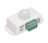 zalati Detector de movimiento PIR 12V/24V Infrarrojo LED Dimmer Interruptor Función de Movimiento Controlador Automático para Tiras LED Luces - Blanco