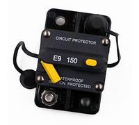 zalati Disyuntor con interruptor de reinicio manual térmico de 150 amperios 12 V - 48 V CC resistente al agua para montaje en superficie