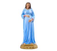 zalati Estatua de la Virgen María Escultura Gestante Estatua Religiosa Escultura de Resina Adornos para Jardín Católico Religioso, Decoración del Hogar