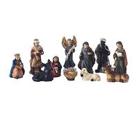 zalati Estatua del Nacimiento de Jesús Ornamentos de Resina Decoraciones para Navidad Católica Religiosa Jardín, Decoración del Hogar