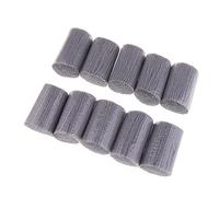 zalati Hilo acrílico, 10 paquetes, hilo de ganchillo anudado, lana anudada, hilo de lana para almohadas/gancho de cierre, artesanías, textiles para el hogar, 2,36 pulgadas de longitud, gris