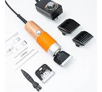 zalati Limpiador de Limpiador de Clip de Alfombra Tufting Trimmer Kit, 2 Piezas Limit Comb 6 Marcha Ajustable/bajo Ruido para tufting para Hacer Bricolaje Rug & Craft - 200w, Mango de Madera