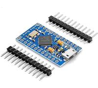 zalati Placa de Desarrollo Atmega32U4-1 5V/16MHz Módulo IDE con Cargador de Arranque con encabezado de Pin para Arduino - Pro Micro USB