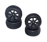 zalati RC Car Wheels 4pcs Neumáticos de Goma Pre-pegados con Cubos para 1/10 Scale RC Crawler Off-Road Truck Car