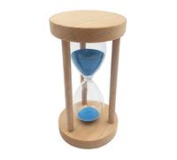 Zalati Reloj de Arena de Cristal de Madera Azul, Temporizador de Reloj de Arena para Niños, Decoración Educativa, Juegos, Aula, Cocina, 1/2/3