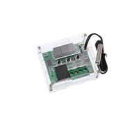 Zalati Tableros de control de temperatura digital 12V W1209 controlador de termostato con funda de protección de sonda, interruptor electrónico de módulo de control de temperatura