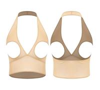 Zaldita Correa para el pecho para mujer, correa deportiva en malla para mujer, bralette sin conchas, ropa íntima para luna de miel, Cuello., XXL