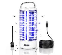 ZALEZ - Lampara Antimosquitos Interior y Exterior - Mata Mosquitos Electrico UV de 4200 V y 18 W - Anti Moscas y Todo Tipo de Insectos Voladores de Gran Alcance.