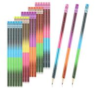 ZALHIN 30 Piezas Lapiz 2b Magico - Lapiz Que Cambia De Color, Lápiz con Borrador, Lápiz Grafito, Regalo De Cumpleaños, Material Escolar Aesthetic, Herramientas De Dibujo De Bocetos De Escritura