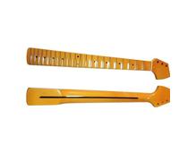 ZALHIN Cuello de Guitarra Diapasón Cóncavo con Incrustaciones De Puntos Y 22 Trastes Mástil De Guitarra Eléctrica Amarillo Accesorios para Guitarra Piezas Instrumento Musical
